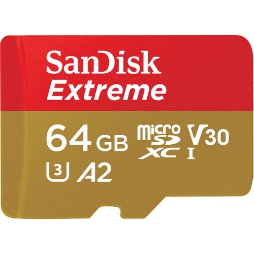 SanDisk Extreme microSD メモリカード - 64GB|SDSQXAH-064G-GN6MN