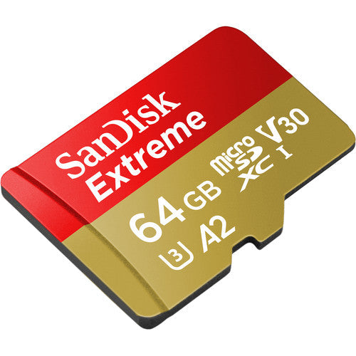 SanDisk Extreme microSD メモリカード - 64GB｜SDSQXAH-064G-GN6MN