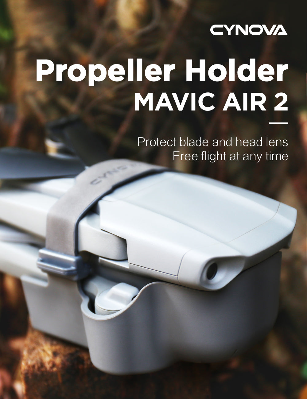 Cynova Mavic Air 2 / DJI Air 2S プロペラホルダー & レンズプロテクター